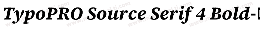 TypoPRO Source Serif 4 Bold字体转换